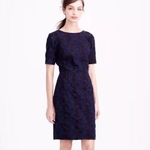 JCREW  COLLECTION BLACK FLORAL EYELET DRESS